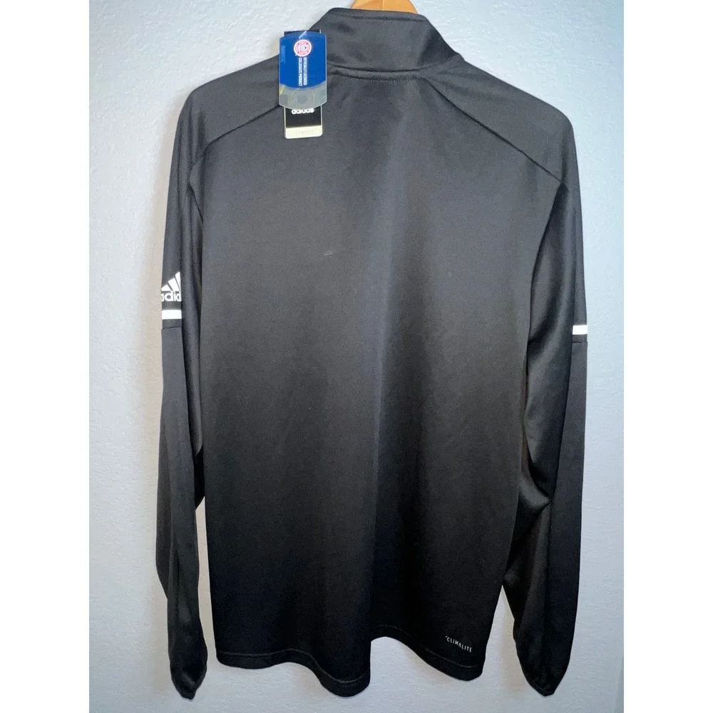 Adidas Texas A&M Aggies Mens Medium Black Climalite 1/4 Zip Pullover Jacket NEW